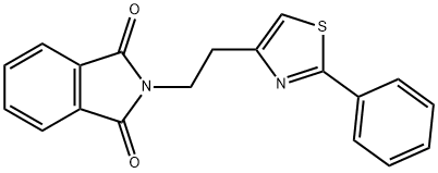 2-[2-(2-PHENYL-1,3-THIAZOL-4-YL)ETHYL]-1H-ISOINDOLE-1,3(2H)-DIONE Struktur