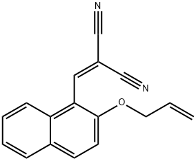 2-([2-(ALLYLOXY)-1-NAPHTHYL]METHYLENE)MALONONITRILE Struktur