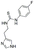 N-(4-FLUOROPHENYL)-N'-[2-(1H-IMIDAZOL-4-YL)ETHYL]THIOUREA Struktur