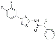 2-CHLORO-N-[4-(3,4-DIFLUORO-PHENYL)-THIAZOL-2-YL]-2-PHENYL-ACETAMIDE Struktur