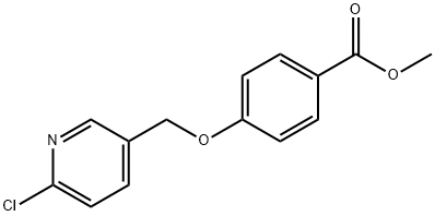 METHYL 4-[(6-CHLORO-3-PYRIDINYL)METHOXY]BENZENECARBOXYLATE Struktur