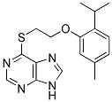 6-([2-(2-ISOPROPYL-5-METHYLPHENOXY)ETHYL]THIO)-9H-PURINE Struktur