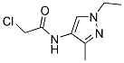 2-CHLORO-N-(1-ETHYL-3-METHYL-1H-PYRAZOL-4-YL)-ACETAMIDE Structure