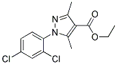 ETHYL 1-(2,4-DICHLOROPHENYL)-3,5-DIMETHYL-1H-PYRAZOLE-4-CARBOXYLATE Struktur