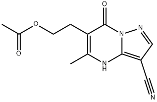 2-(3-CYANO-5-METHYL-7-OXO-4,7-DIHYDROPYRAZOLO[1,5-A]PYRIMIDIN-6-YL)ETHYL ACETATE Struktur