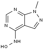 4-(HYDROXYAMINO)-1-METHYL-1H-PYRAZOLO[3,4-D]PYRIMIDINE Struktur