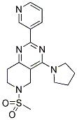 6-METHANESULFONYL-2-PYRIDIN-3-YL-4-PYRROLIDIN-1-YL-5,6,7,8-TETRAHYDRO-PYRIDO[4,3-D]PYRIMIDINE Struktur