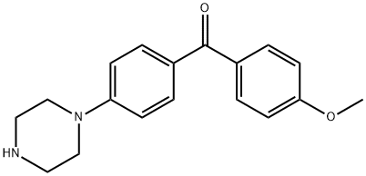 (4-METHOXY-PHENYL)-(4-PIPERAZIN-1-YL-PHENYL)-METHANONE Struktur