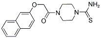 4-[(2-NAPHTHYLOXY)ACETYL]PIPERAZINE-1-CARBOTHIOAMIDE Struktur