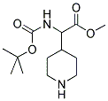 TERT-BUTOXYCARBONYLAMINO-PIPERIDIN-4-YL-ACETIC ACID METHYL ESTER Struktur