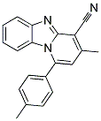 3-METHYL-1-(4-METHYLPHENYL)PYRIDO[1,2-A]BENZIMIDAZOLE-4-CARBONITRILE Struktur