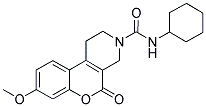 N-CYCLOHEXYL-8-METHOXY-5-OXO-1,5-DIHYDRO-2H-CHROMENO[3,4-C]PYRIDINE-3(4H)-CARBOXAMIDE Struktur