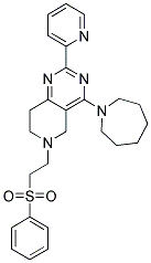 4-AZEPAN-1-YL-6-[2-(PHENYLSULFONYL)ETHYL]-2-PYRIDIN-2-YL-5,6,7,8-TETRAHYDROPYRIDO[4,3-D]PYRIMIDINE Struktur