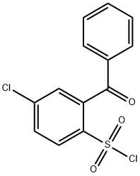 2-BENZOYL-4-CHLORO-BENZENESULFONYL CHLORIDE Struktur