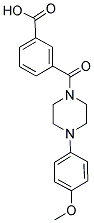 3-([4-(4-METHOXYPHENYL)PIPERAZIN-1-YL]CARBONYL)BENZOIC ACID Struktur