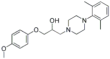 1-[4-(2,6-DIMETHYLPHENYL)PIPERAZINO]-3-(4-METHOXYPHENOXY)-2-PROPANOL Struktur