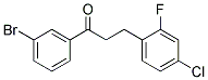 3'-BROMO-3-(4-CHLORO-2-FLUOROPHENYL)PROPIOPHENONE Struktur