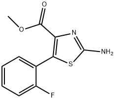 METHYL 2-AMINO-5-(2-FLUOROPHENYL)-1,3-THIAZOLE-4-CARBOXYLATE Struktur