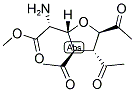 (2R,3R,4R-TRIACETYL-TETRAHYDROFURAN-5R-YL)-D-GLYCINE METHYL ESTER Struktur