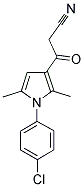 3-[1-(4-CHLORO-PHENYL)-2,5-DIMETHYL-1H-PYRROL-3-YL]-3-OXO-PROPIONITRILE Struktur