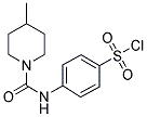 4-[(4-METHYL-PIPERIDINE-1-CARBONYL)-AMINO]-BENZENESULFONYL CHLORIDE Struktur