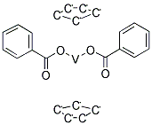 BIS(BENZOATO)BIS(CYCLOPENTADIENYL)VANADIUM Struktur