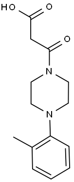 3-[4-(2-METHYLPHENYL)PIPERAZIN-1-YL]-3-OXOPROPANOIC ACID Struktur