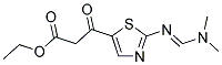 ETHYL 3-(2-([(DIMETHYLAMINO)METHYLENE]AMINO)-1,3-THIAZOL-5-YL)-3-OXOPROPANOATE Struktur