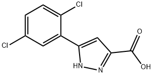 5-(2,5-DICHLOROPHENYL)-1H-PYRAZOLE-3-CARBOXYLIC ACID Struktur