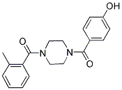 4-([4-(2-METHYLBENZOYL)PIPERAZIN-1-YL]CARBONYL)PHENOL Struktur