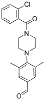 4-[4-(2-CHLOROBENZOYL)PIPERAZIN-1-YL]-3,5-DIMETHYLBENZALDEHYDE Struktur