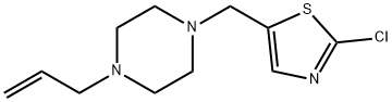 1-ALLYL-4-[(2-CHLORO-1,3-THIAZOL-5-YL)METHYL]PIPERAZINE Struktur