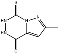 7-MERCAPTO-2-METHYL-5H-PYRAZOLO[1,5-D][1,2,4]TRIAZIN-4-ONE Struktur