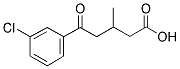 5-(3-CHLOROPHENYL)-3-METHYL-5-OXOVALERIC ACID Struktur