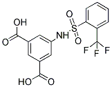 5-([[2-(TRIFLUOROMETHYL)PHENYL]SULFONYL]AMINO)ISOPHTHALIC ACID Struktur