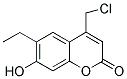 4-(CHLOROMETHYL)-6-ETHYL-7-HYDROXY-2H-CHROMEN-2-ONE Struktur