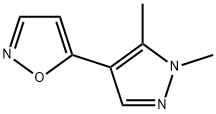 5-(1,5-DIMETHYL-1H-PYRAZOL-4-YL)-ISOXAZOLE Struktur