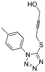 4-(1-P-TOLYL-1H-TETRAZOL-5-YLSULFANYL)-BUT-2-YN-1-OL Struktur