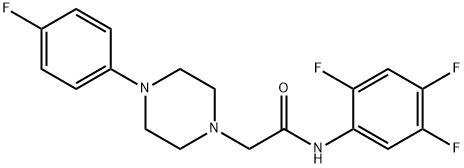 2-[4-(4-FLUOROPHENYL)PIPERAZINO]-N-(2,4,5-TRIFLUOROPHENYL)ACETAMIDE Struktur