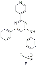 6-PHENYL-2-PYRIDIN-4-YL-N-[4-(TRIFLUOROMETHOXY)PHENYL]PYRIMIDIN-4-AMINE Struktur