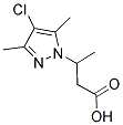 3-(4-CHLORO-3,5-DIMETHYL-PYRAZOL-1-YL)-BUTYRIC ACID Struktur