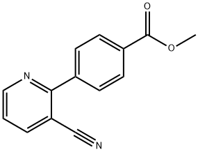 METHYL 4-(3-CYANO-2-PYRIDINYL)BENZENECARBOXYLATE Struktur