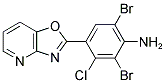 2,6-DIBROMO-3-CHLORO-4-[1,3]OXAZOLO[4,5-B]PYRIDIN-2-YLANILINE Struktur