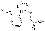 [[1-(2-ETHOXYPHENYL)-1H-TETRAZOL-5-YL]THIO]ACETIC ACID Struktur