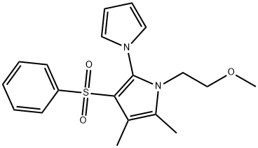 1-(2-METHOXYETHYL)-2,3-DIMETHYL-4-BENZENE SULPHONYL-5-(1-PYRROLO)-PYRROLE Struktur