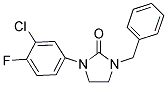 1-BENZYL-3-(3-CHLORO-4-FLUOROPHENYL)IMIDAZOLIDIN-2-ONE Struktur