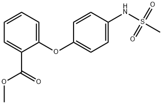 METHYL 2-(4-[(METHYLSULFONYL)AMINO]PHENOXY)BENZENECARBOXYLATE Struktur