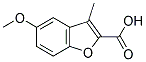 5-METHOXY-3-METHYL-BENZOFURAN-2-CARBOXYLIC ACID Struktur