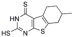 2-MERCAPTO-7-METHYL-5,6,7,8-TETRAHYDRO[1]BENZOTHIENO[2,3-D]PYRIMIDINE-4(3H)-THIONE Struktur