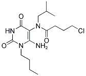 N-(6-AMINO-1-BUTYL-2,4-DIOXO-1,2,3,4-TETRAHYDRO-PYRIMIDIN-5-YL)-4-CHLORO-N-ISOBUTYL-BUTYRAMIDE Struktur